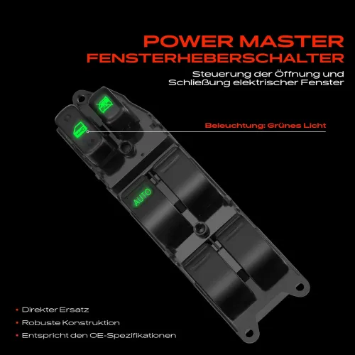 Schalter, Fensterheber fahrerseitig Frankberg 5481FB0024942 Bild Schalter, Fensterheber fahrerseitig Frankberg 5481FB0024942