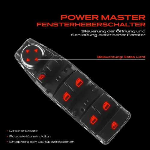 Schalter, Fensterheber fahrerseitig Frankberg 5481FB0024944 Bild Schalter, Fensterheber fahrerseitig Frankberg 5481FB0024944