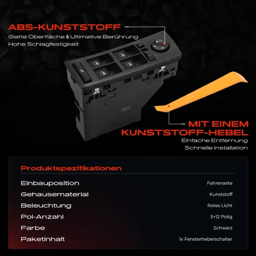 Schalter, Fensterheber fahrerseitig Frankberg 5481FB0024946 Bild Schalter, Fensterheber fahrerseitig Frankberg 5481FB0024946