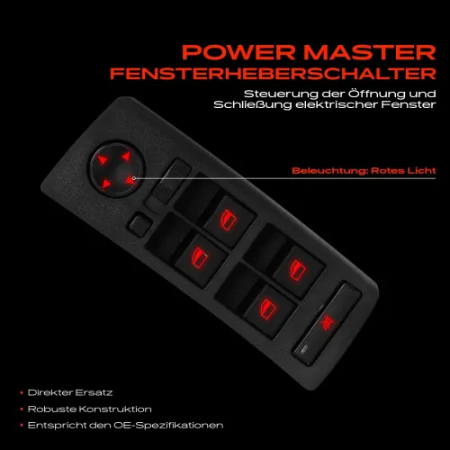 Schalter, Fensterheber fahrerseitig Frankberg 5481FB0024946 Bild Schalter, Fensterheber fahrerseitig Frankberg 5481FB0024946