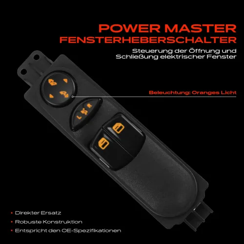 Schalter, Fensterheber fahrerseitig Frankberg 5481FB0024947 Bild Schalter, Fensterheber fahrerseitig Frankberg 5481FB0024947