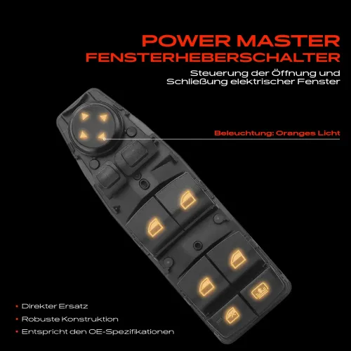 Schalter, Fensterheber fahrerseitig Frankberg 5481FB0024955 Bild Schalter, Fensterheber fahrerseitig Frankberg 5481FB0024955