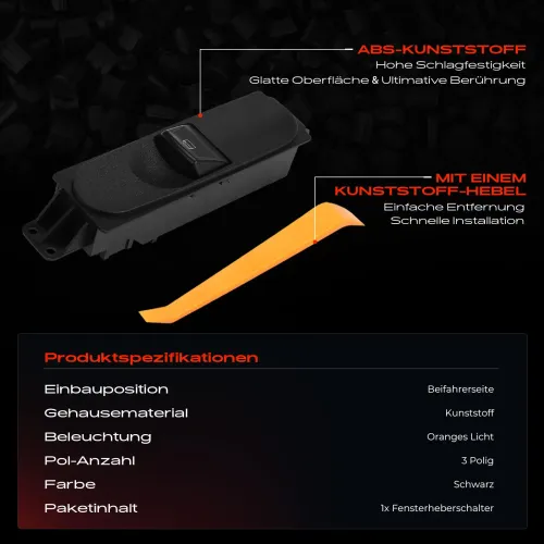 Schalter, Fensterheber beifahrerseitig Frankberg 5481FB0024962 Bild Schalter, Fensterheber beifahrerseitig Frankberg 5481FB0024962