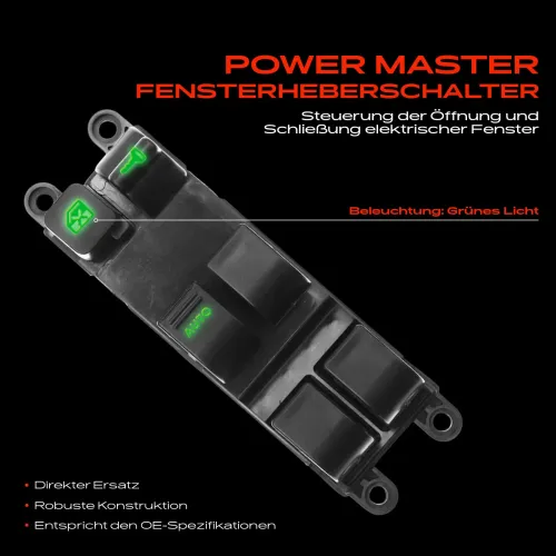 Schalter, Fensterheber fahrerseitig Frankberg 5481FB0024993 Bild Schalter, Fensterheber fahrerseitig Frankberg 5481FB0024993