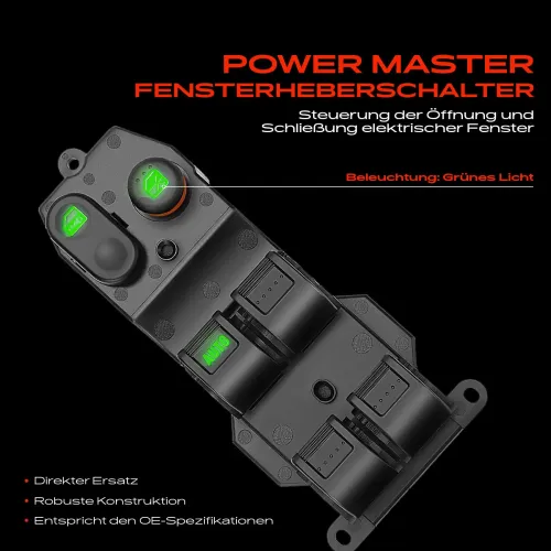 Schalter, Fensterheber fahrerseitig Frankberg 5481FB0024994 Bild Schalter, Fensterheber fahrerseitig Frankberg 5481FB0024994