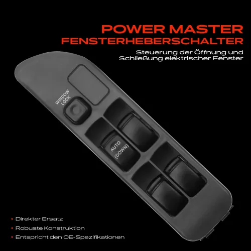 Schalter, Fensterheber fahrerseitig Frankberg 5481FB0024996 Bild Schalter, Fensterheber fahrerseitig Frankberg 5481FB0024996