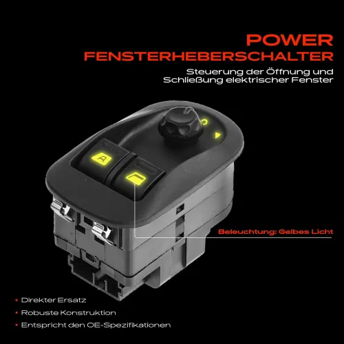 Schalter, Fensterheber fahrerseitig Frankberg 5481FB0024997 Bild Schalter, Fensterheber fahrerseitig Frankberg 5481FB0024997