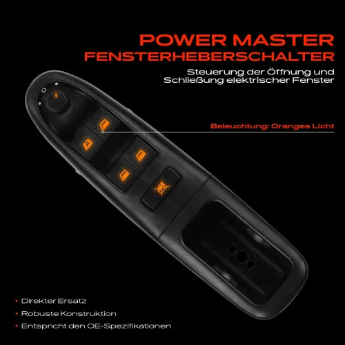 Schalter, Fensterheber fahrerseitig Frankberg 5481FB0024998 Bild Schalter, Fensterheber fahrerseitig Frankberg 5481FB0024998