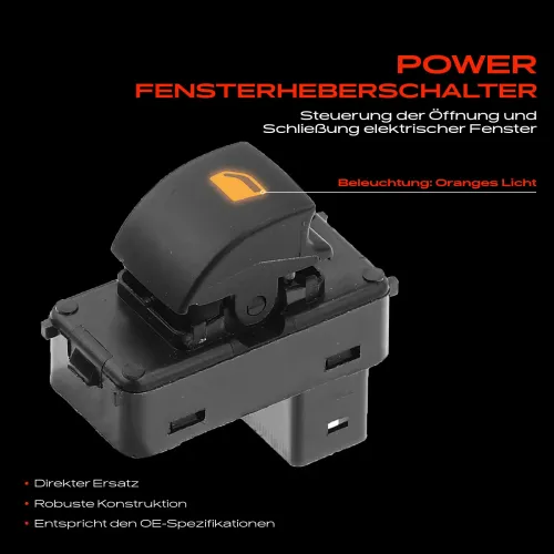 Schalter, Fensterheber 12 V vorne und hinten Frankberg 5481FB0024999 Bild Schalter, Fensterheber 12 V vorne und hinten Frankberg 5481FB0024999