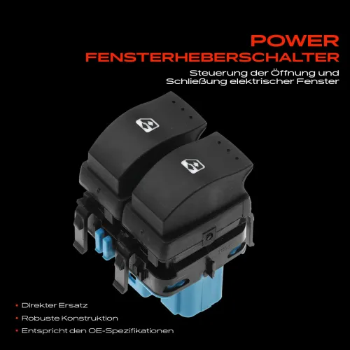 Schalter, Fensterheber fahrerseitig Frankberg 5481FB0025001 Bild Schalter, Fensterheber fahrerseitig Frankberg 5481FB0025001