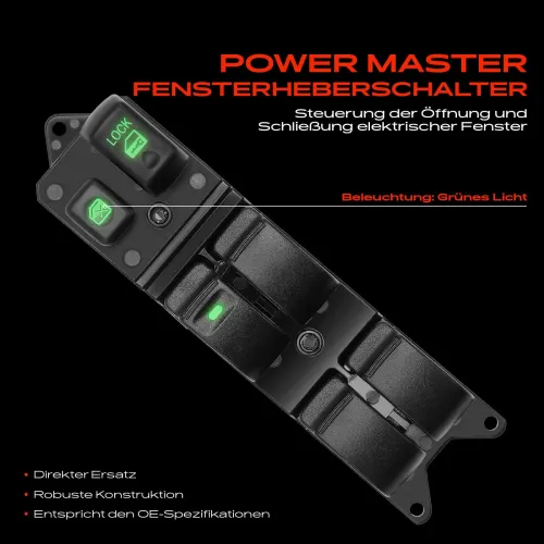 Schalter, Fensterheber fahrerseitig Frankberg 5481FB0025008 Bild Schalter, Fensterheber fahrerseitig Frankberg 5481FB0025008