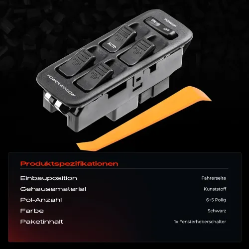 Schalter, Fensterheber fahrerseitig Frankberg 5481FB0025010 Bild Schalter, Fensterheber fahrerseitig Frankberg 5481FB0025010