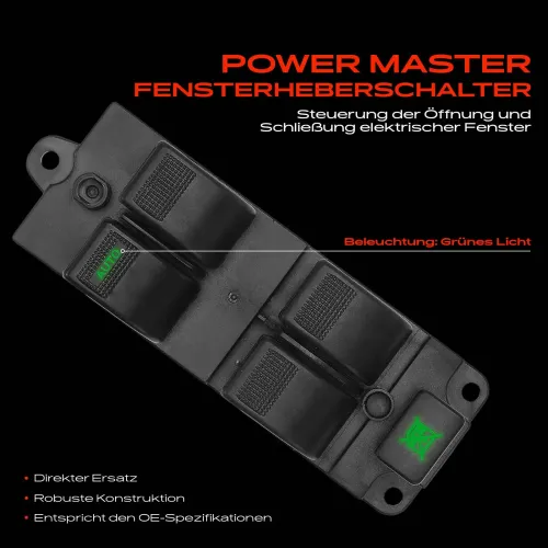 Schalter, Fensterheber fahrerseitig Frankberg 5481FB0025011 Bild Schalter, Fensterheber fahrerseitig Frankberg 5481FB0025011