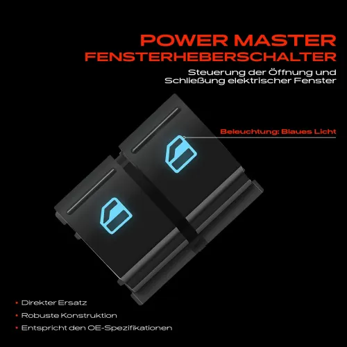 Schalter, Fensterheber fahrerseitig Frankberg 5481FB0025016 Bild Schalter, Fensterheber fahrerseitig Frankberg 5481FB0025016