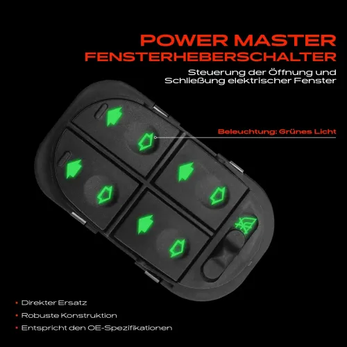 Schalter, Fensterheber fahrerseitig Frankberg 5481FB0025031 Bild Schalter, Fensterheber fahrerseitig Frankberg 5481FB0025031