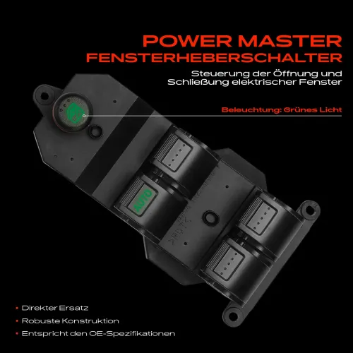 Schalter, Fensterheber fahrerseitig Frankberg 5481FB0025038 Bild Schalter, Fensterheber fahrerseitig Frankberg 5481FB0025038