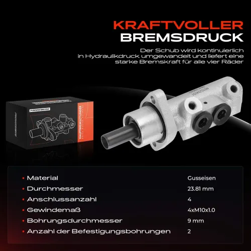 Hauptbremszylinder Frankberg 5481FB0025081 Bild Hauptbremszylinder Frankberg 5481FB0025081