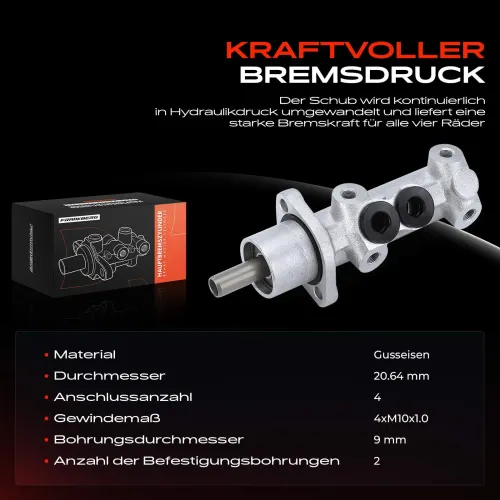 Hauptbremszylinder Frankberg 5481FB0025084 Bild Hauptbremszylinder Frankberg 5481FB0025084