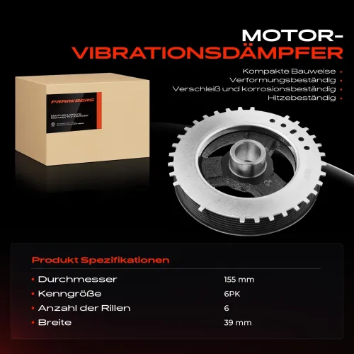 Riemenscheibe, Kurbelwelle Frankberg 5481FB0025231 Bild Riemenscheibe, Kurbelwelle Frankberg 5481FB0025231