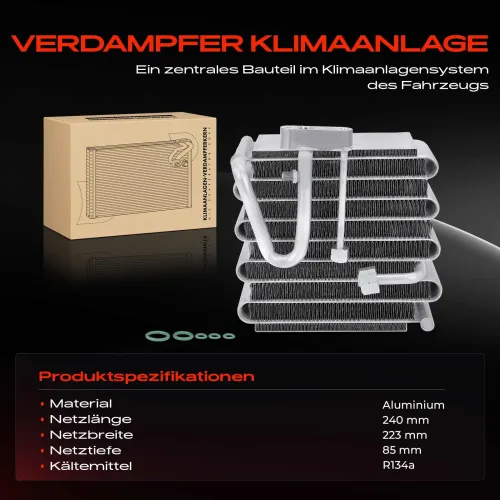 Verdampfer, Klimaanlage Frankberg 5481FB0025247 Bild Verdampfer, Klimaanlage Frankberg 5481FB0025247