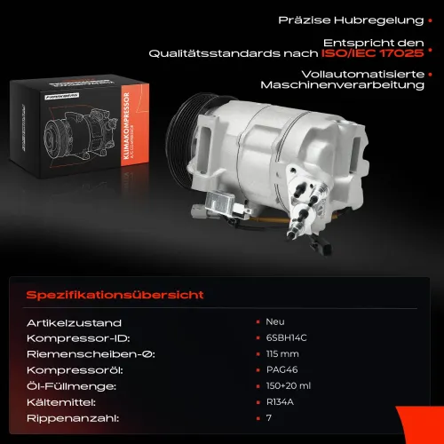 Kompressor, Klimaanlage Frankberg 5481FB0025490 Bild Kompressor, Klimaanlage Frankberg 5481FB0025490