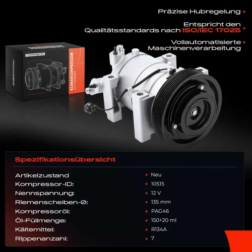 Kompressor, Klimaanlage Frankberg 5481FB0025491 Bild Kompressor, Klimaanlage Frankberg 5481FB0025491