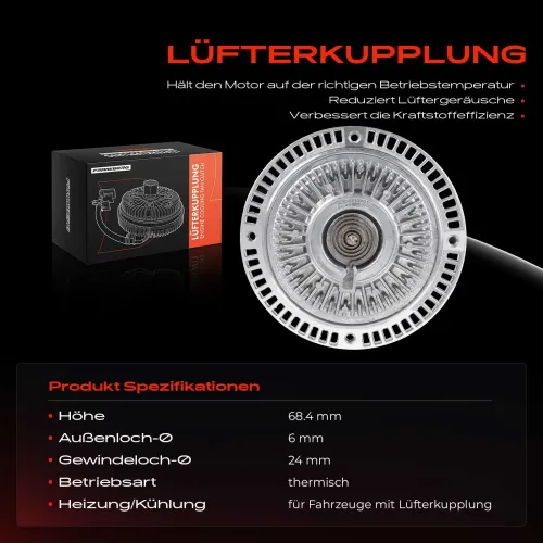 Kupplung, Kühlerlüfter Frankberg 5481FB0025578 Bild Kupplung, Kühlerlüfter Frankberg 5481FB0025578
