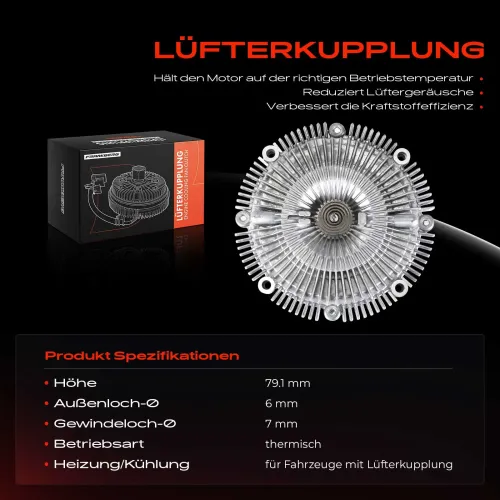 Kupplung, Kühlerlüfter Frankberg 5481FB0025582 Bild Kupplung, Kühlerlüfter Frankberg 5481FB0025582