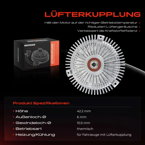 Kupplung, Kühlerlüfter Frankberg 5481FB0025587 Bild Kupplung, Kühlerlüfter Frankberg 5481FB0025587