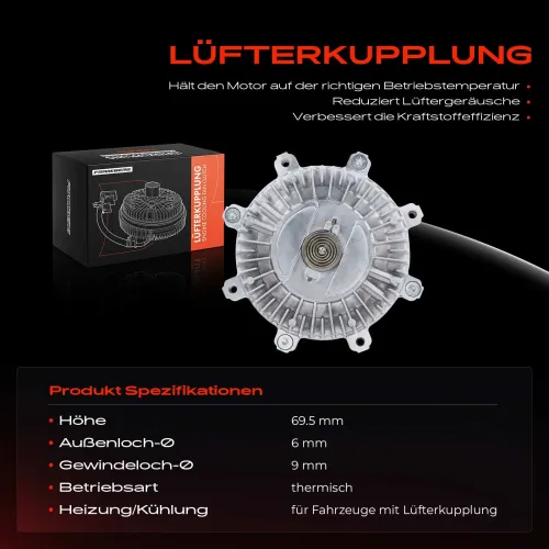 Kupplung, Kühlerlüfter Frankberg 5481FB0025588 Bild Kupplung, Kühlerlüfter Frankberg 5481FB0025588