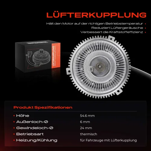 Kupplung, Kühlerlüfter Frankberg 5481FB0025591 Bild Kupplung, Kühlerlüfter Frankberg 5481FB0025591