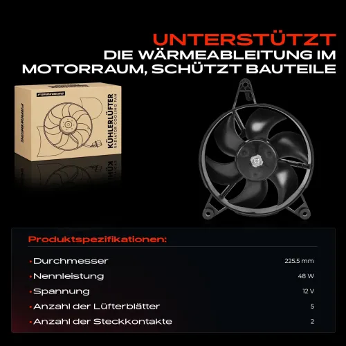 Lüfter, Motorkühlung 12 V Frankberg 5481FB0025689 Bild Lüfter, Motorkühlung 12 V Frankberg 5481FB0025689