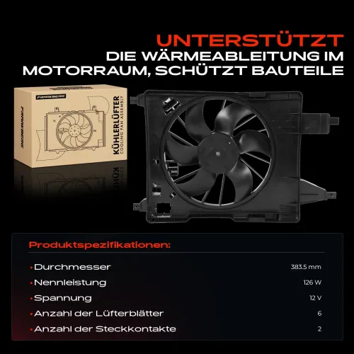 Lüfter, Motorkühlung 12 V Frankberg 5481FB0026363 Bild Lüfter, Motorkühlung 12 V Frankberg 5481FB0026363