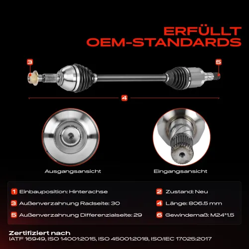 Antriebswelle Hinterachse Frankberg 5481FB0026633 Bild Antriebswelle Hinterachse Frankberg 5481FB0026633