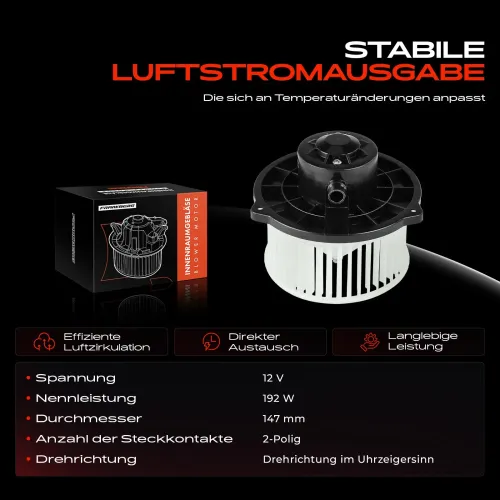 Innenraumgebläse 12 V Frankberg 5481FB0026895 Bild Innenraumgebläse 12 V Frankberg 5481FB0026895