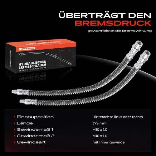 Bremsschlauch Hinterachse beidseitig Frankberg 5481FB0026925 Bild Bremsschlauch Hinterachse beidseitig Frankberg 5481FB0026925