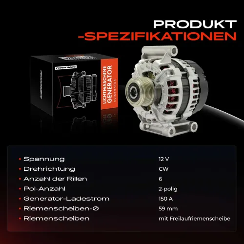 Generator 12 V Frankberg 5481FB0027076 Bild Generator 12 V Frankberg 5481FB0027076