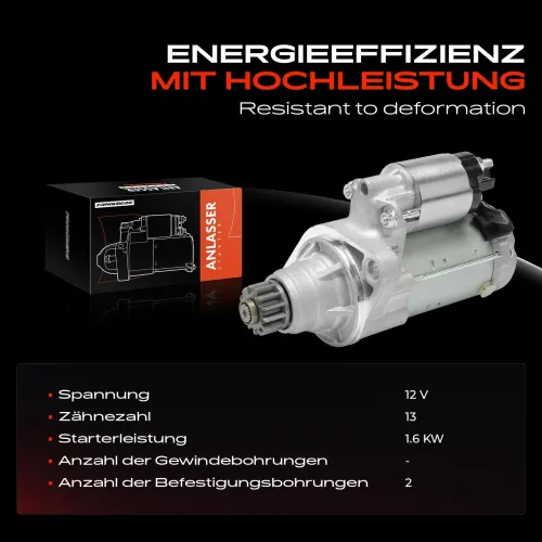 Starter 12 V 1,6 kW Frankberg 5481FB0027099 Bild Starter 12 V 1,6 kW Frankberg 5481FB0027099