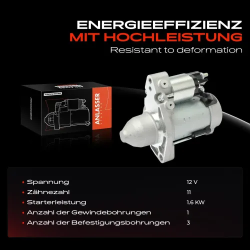 Starter 12 V 1,6 kW Frankberg 5481FB0027103 Bild Starter 12 V 1,6 kW Frankberg 5481FB0027103
