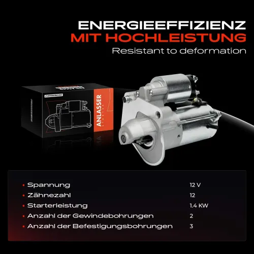 Starter 12 V 1,4 kW Frankberg 5481FB0027109 Bild Starter 12 V 1,4 kW Frankberg 5481FB0027109