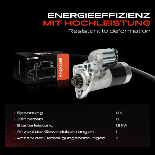 Starter 12 V 1,8 kW Frankberg 5481FB0027184 Bild Starter 12 V 1,8 kW Frankberg 5481FB0027184
