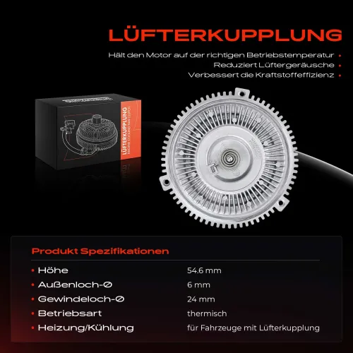 Kupplung, Kühlerlüfter Frankberg 5481FB0027288 Bild Kupplung, Kühlerlüfter Frankberg 5481FB0027288