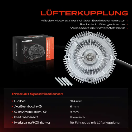 Kupplung, Kühlerlüfter Frankberg 5481FB0027296 Bild Kupplung, Kühlerlüfter Frankberg 5481FB0027296