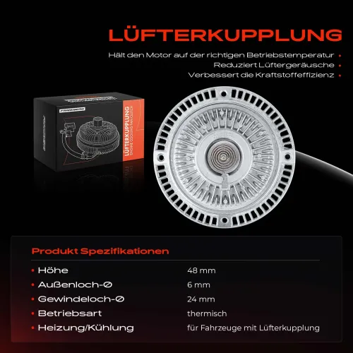 Kupplung, Kühlerlüfter Frankberg 5481FB0027306 Bild Kupplung, Kühlerlüfter Frankberg 5481FB0027306