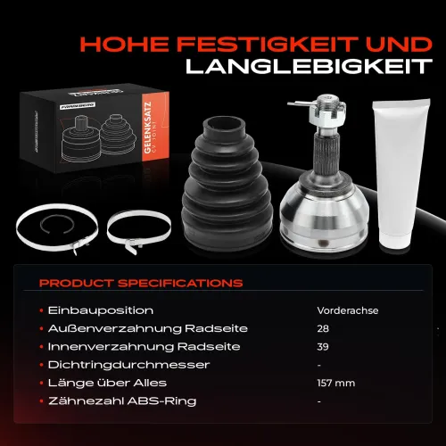 Gelenksatz, Antriebswelle Vorderachse Frankberg 5481FB0027373 Bild Gelenksatz, Antriebswelle Vorderachse Frankberg 5481FB0027373