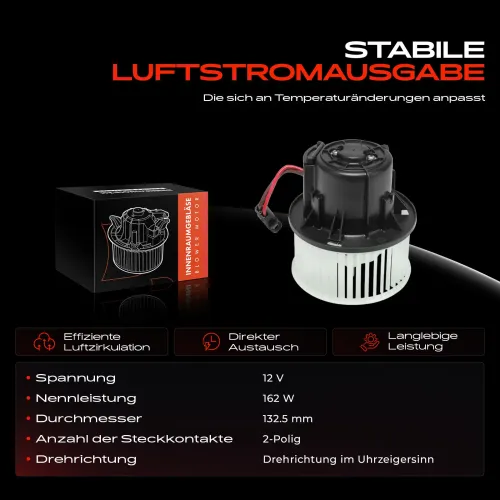 Innenraumgebläse 12 V Frankberg 5481FB0027715 Bild Innenraumgebläse 12 V Frankberg 5481FB0027715