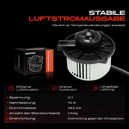 Innenraumgebläse 12 V Frankberg 5481FB0027716 Bild Innenraumgebläse 12 V Frankberg 5481FB0027716