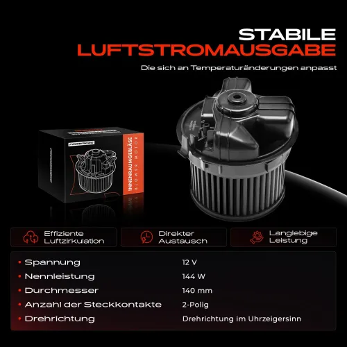 Innenraumgebläse 12 V Frankberg 5481FB0027739 Bild Innenraumgebläse 12 V Frankberg 5481FB0027739