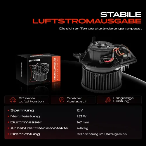 Innenraumgebläse 12 V Frankberg 5481FB0027741 Bild Innenraumgebläse 12 V Frankberg 5481FB0027741