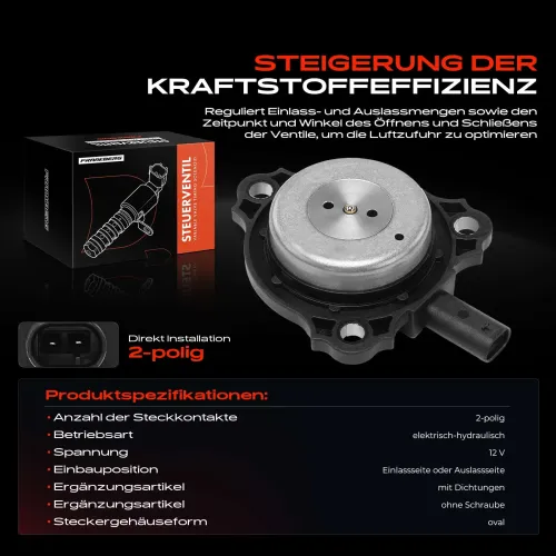 Steuerventil, Nockenwellenverstellung 12 V Frankberg 5481FB0027774 Bild Steuerventil, Nockenwellenverstellung 12 V Frankberg 5481FB0027774